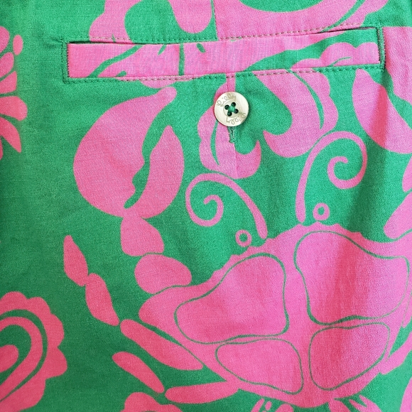 Vintage Lilly Pulitzer Where's the Reef Capris 8 - Picture 3 of 9